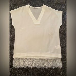 Milan Kiss white blouse